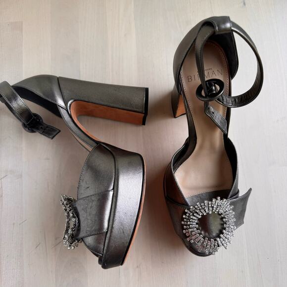 Alexandre Birman MADELINA CURVE 120 PEWTER size 36/ US 6 - Picture 10 of 14